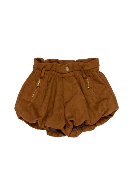 Shorts con tasche con zip U+E' BY MISS GRANT | UE2386NCIOCCOLATO